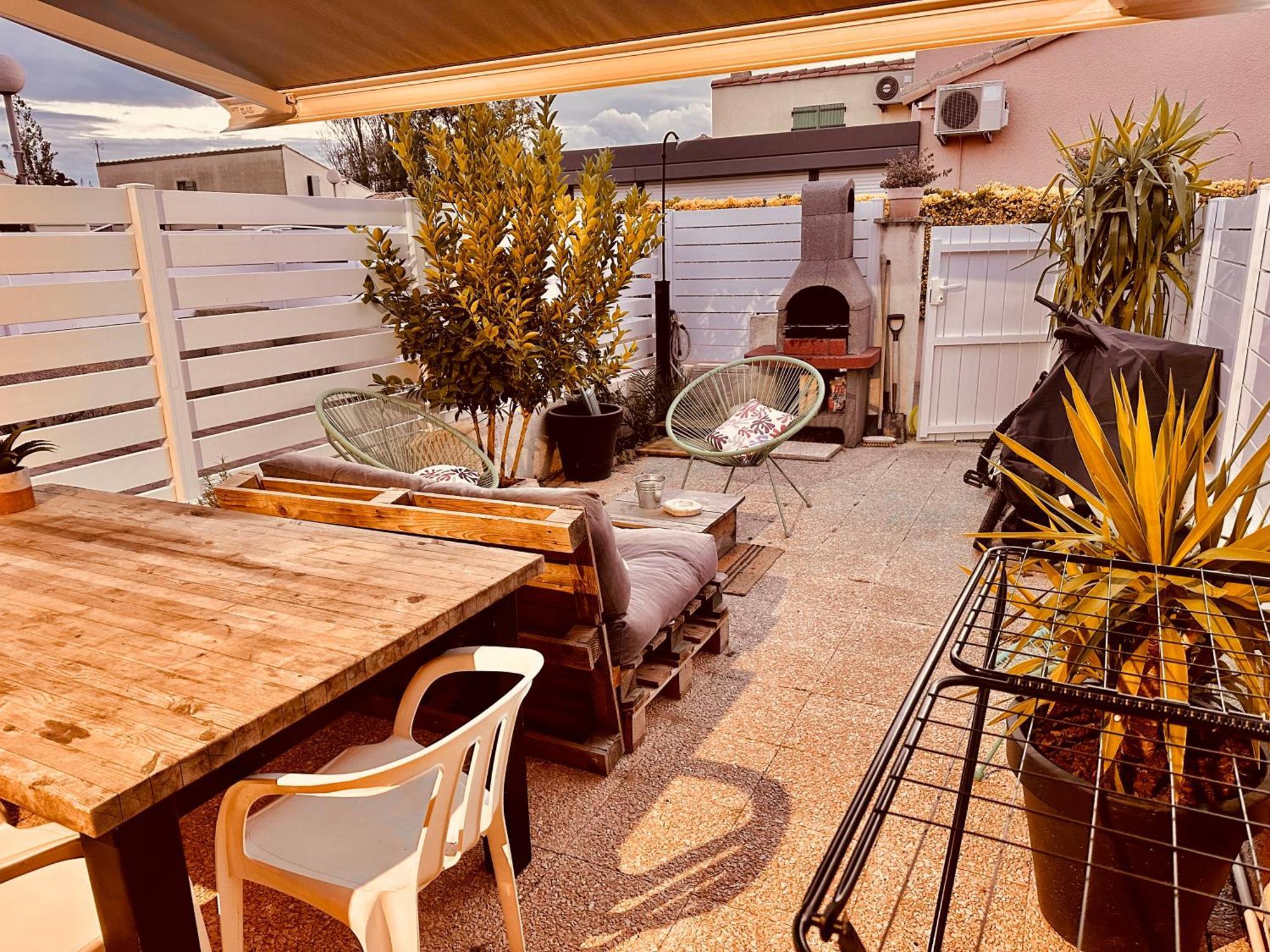 Residence Le Sunset Marseillan-Plage, Entre Mer Et Lagune De Thau, Etape Velo, Famille, Couple, Vrp, Toutou Admis, Jardin, Parking Prive Gratuit, Velos, Clim, Wifi Fibre Gratuite, Commodites, Plage Et Piste Cyclable A Proximite, 6 Couchages Nous Cont Εξωτερικό φωτογραφία